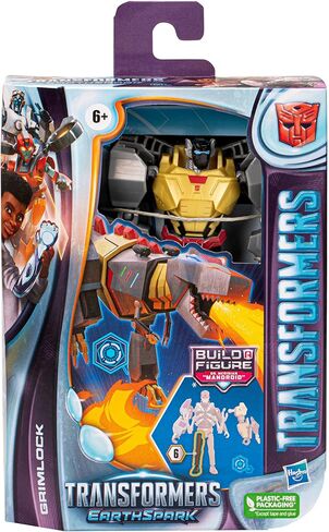 Transformers Toys EarthSpark Deluxe Class Grimlock Action Figure, 5-Inch, Robot Toys for Kids Ages 6 and Up in Saudi Arabia