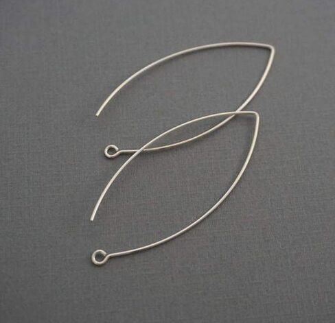 Adabele 20pcs Hypoallergenic Long V Shape Marquise Earring Hooks 45mm Antique Bronze Plated Brass Earwire Connector (wire 0.7mm/0.028 Inch/21 Gauge) CF247-4 in Saudi Arabia