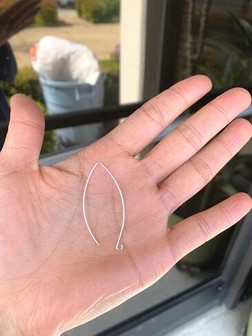 Adabele 20pcs Hypoallergenic Long V Shape Marquise Earring Hooks 45mm Antique Bronze Plated Brass Earwire Connector (wire 0.7mm/0.028 Inch/21 Gauge) CF247-4 in Saudi Arabia