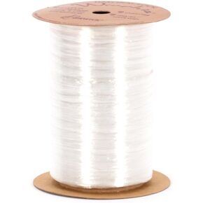 Burton & Burton pearlized wraphia بشريط, White, 7MM