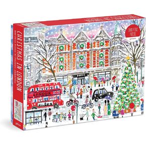 Galison Michael Storrings Christmas in London – 1000 Piece Puzzle Fun and Challenging Activity with Bright and Bold Artwork of The London Holiday Season for Adults and Families in Kuwait