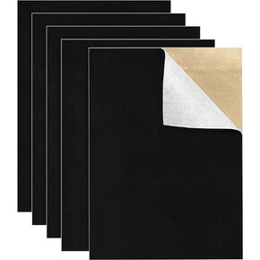 5PCS Self Adhesive Felt Sheet，Felt Sheets with Adhesive Backing，Self Adhesive Felt for Drawer/Jewelry Box Felt Liner（9" x 11", Pink）
