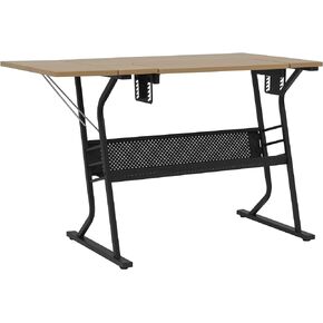 Sew Ready Eclipse Ultra Hobby Machine Top Storage Drawers + Large Lower Shelf-Can Also Be Used as Computer Desk Sewing Table, Black/White