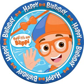 Treasures Gifted Officially Licensed Blippi Dinner Plates 8ct 9in Blippi Party Plates - Blippi Birthday Party Supplies - Blippi Paper Plates - Blippi Plates for Birthday Party - Blippi Party Supplies in Kuwait