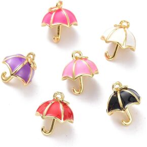 DanLingJewelry 20 قطعة ألوان عشوائية فنجان قهوة صغير دلايات المينا مع قلب الحب فنجان شاي صغير القدح المعلقات DIY بها بنفسك صنع المجوهرات in Kuwait