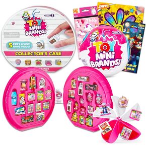 مجموعة لعبة ميني براندز سيريز 2 من زورو 5 سربرايز - مجموعة العاب سربرايز الصغيرة الغامضة مع حقيبة لهواة التجميع، كرة مفاجئة، ملصقات، وشم، والمزيد (العاب قابلة للتجميع) in Kuwait