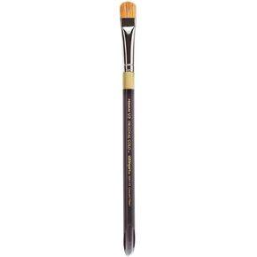 KINGART Premium Original Gold Specialty 9247-1/2 Crescent Filbert Blender Series Artist Brush, Golden Taklon & Bristle Blend, Short Acrylic Handle, for Acrylic and Oil Painting, Size 1/2" in Kuwait