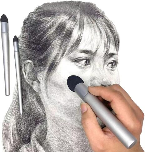 Sketch Pen Sponge Art Paintbrush Sets Sketching Brush Wipe Pen Washable Shading Pen Art Blenders for Student Artist Painters Charcoal Sketch Drawing Tool Art Sketch Drawing Wipe Pen Set Art Sponge in Saudi Arabia