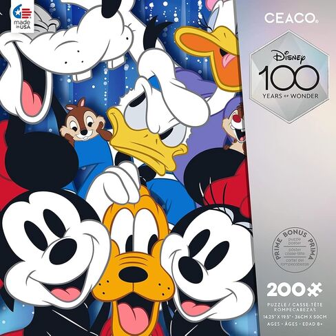 Ceaco - Disney's 100th Anniversary - Disney Friends - Mickey and Friends Selfies - 200 Piece Jigsaw Puzzle in Saudi Arabia
