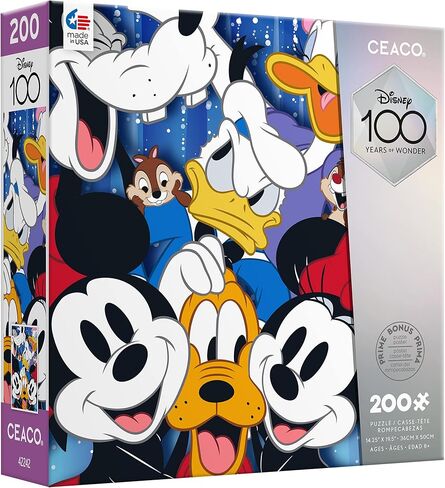 Ceaco - Disney's 100th Anniversary - Disney Friends - Mickey and Friends Selfies - 200 Piece Jigsaw Puzzle in Saudi Arabia