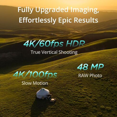 طائرة بدون طيار DJI Mini 4 Pro قابلة للطي مع جهاز تحكم RC 2 (مع شاشة) فيديو 4K HDR، أقل من 249 جرام، وقت طيران 34 دقيقة، حزمة استشعار رؤية شاملة الاتجاهات مع خطة تحديث DJI Care وملحقاتها لمدة عام in Kuwait