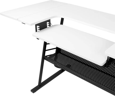 Sew Ready Eclipse Ultra Hobby Machine Top Storage Drawers + Large Lower Shelf-Can Also Be Used as Computer Desk Sewing Table, Black/White in Saudi Arabia