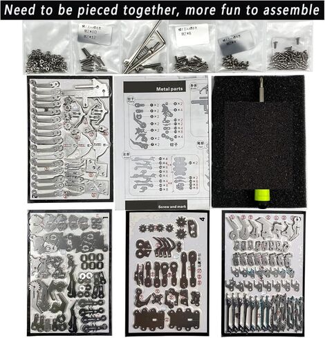 احجية معدنية ثلاثية الابعاد من يويزودبو، مجموعة احجية معدنية ثلاثية الابعاد على شكل عقرب يمكنك صنعها بنفسك، 190 قطعة من احجية جيغسو ثلاثية الابعاد هدايا للكريسماس للرجال والنساء لتزيين المكتب بنفسك in Kuwait