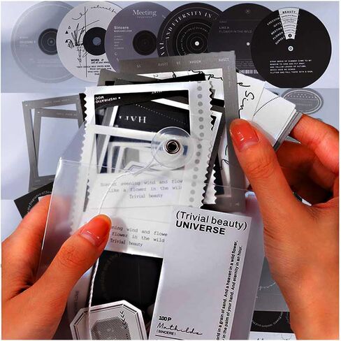 Vilikya Music Plates Paper for Scrapbook Supplies Kit, 100pcs Record Scrapbook Materials for Journaling, Scrapbooking, Junk Journals in Kuwait