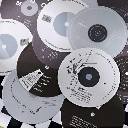 Vilikya Music Plates Paper for Scrapbook Supplies Kit, 100pcs Record Scrapbook Materials for Journaling, Scrapbooking, Junk Journals in Kuwait