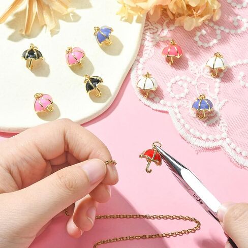 DanLingJewelry 20 قطعة ألوان عشوائية فنجان قهوة صغير دلايات المينا مع قلب الحب فنجان شاي صغير القدح المعلقات DIY بها بنفسك صنع المجوهرات in Kuwait