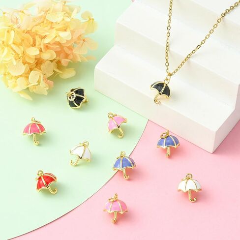 DanLingJewelry 20 قطعة ألوان عشوائية فنجان قهوة صغير دلايات المينا مع قلب الحب فنجان شاي صغير القدح المعلقات DIY بها بنفسك صنع المجوهرات in Kuwait