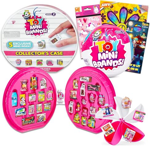 مجموعة لعبة ميني براندز سيريز 2 من زورو 5 سربرايز - مجموعة العاب سربرايز الصغيرة الغامضة مع حقيبة لهواة التجميع، كرة مفاجئة، ملصقات، وشم، والمزيد (العاب قابلة للتجميع) in Kuwait