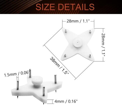 MroMax 80Pcs Hardwall Hangers for Hardware Concrete Wall Hooks Invisible Nail Hangers Non-Trace Wall Picture Hanger No Damage Stucco Hooks for Hanging Picture Photo Frame Clock 0.98" x 0.59" (L*W) in Kuwait