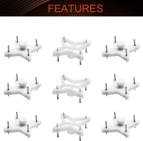 MroMax 80Pcs Hardwall Hangers for Hardware Concrete Wall Hooks Invisible Nail Hangers Non-Trace Wall Picture Hanger No Damage Stucco Hooks for Hanging Picture Photo Frame Clock 0.98" x 0.59" (L*W) in Kuwait