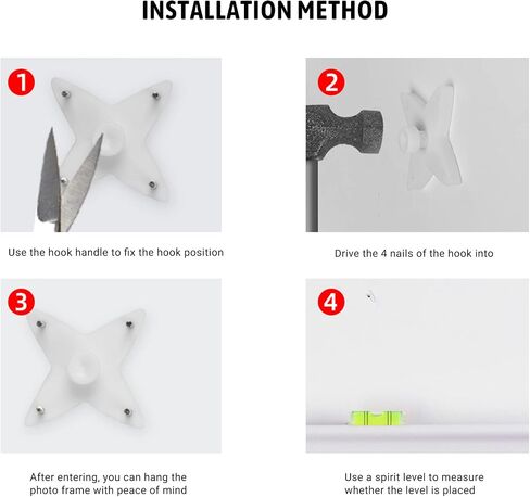 MroMax 80Pcs Hardwall Hangers for Hardware Concrete Wall Hooks Invisible Nail Hangers Non-Trace Wall Picture Hanger No Damage Stucco Hooks for Hanging Picture Photo Frame Clock 0.98" x 0.59" (L*W) in Kuwait