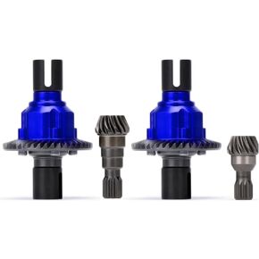 Hard Steel Front Rear Differential Housing Gear Part Fit for Traxxas x-maxx 8S 1/5 Large X Modification Housing Gear Set(Front Blue) in Saudi Arabia