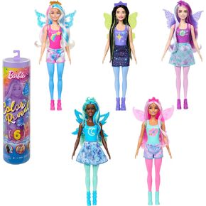 Barbie Color Reveal Doll with 6 Unboxing Surprises, Rainbow Galaxy Series with Celestial Sparkle & Color Change