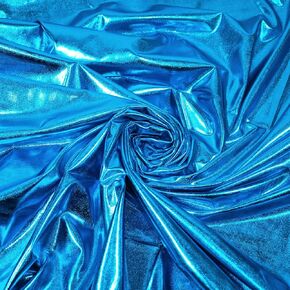 Hologram Metallic Foil Stretch Fabric Width 58 Inches(Green 2yards)