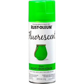 طلاء بخاخ فلورسنت متخصص من شركة Rust-Oleum 342417، 11 أونصة، أخضر