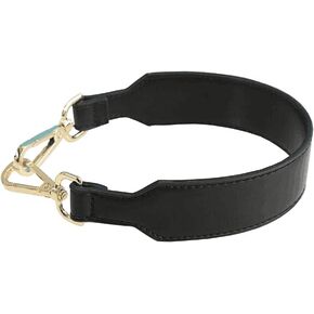 Short Unadjustable Replacement Strap Handbags Strap Shoulder Strap PU Leather Strap for Handbags Purse Bag Strap (Black) in Saudi Arabia