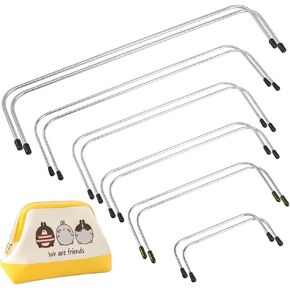 SUPERFINDINGS 12Pcs Internal Wire Frames 6 Sizes Metal Internal Purse Frame Steel Internal Tubular Bag Frame with Plastic Cover Purse Bag Frame Making Parts for Purse Bag Making Supplies in Saudi Arabia
