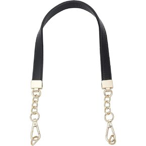 WADORN Purse Handle Chain Strap 24.2inch PU Leather Shoulder Strap with Gold Metal Hardware Replacement Chain Strap for Handbag Crossbody Bag Clutch Bag Accessories DIY Bag Making Supplies, Yellow in Kuwait