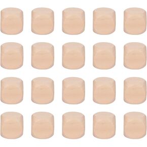 Milisten 20pcs Wooden Cubes Crafts Blank Dice Set Six Sides Wood Square Blocks for Puzzle Making Crafts and DIY (25mm)