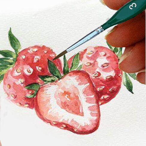 مجموعة 5 فرش طلاء تفصيلية، مجموعة فرش طلاء مصغرة، فرشاة رسم بتفاصيل دقيقة، مجموعة فرش دهانات صغيرة احترافية للألوان المائية والزيت والنماذج والوجه والأكريليك والأظافر ومطرقة زيتية 40 كيلو in Kuwait