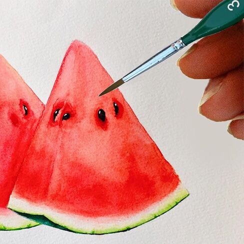 مجموعة 5 فرش طلاء تفصيلية، مجموعة فرش طلاء مصغرة، فرشاة رسم بتفاصيل دقيقة، مجموعة فرش دهانات صغيرة احترافية للألوان المائية والزيت والنماذج والوجه والأكريليك والأظافر ومطرقة زيتية 40 كيلو in Kuwait