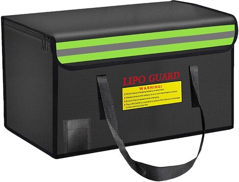 500*350*300mm Ebike Battery Safe Bag Fireproof Charging Bag Lipo Battery Bag Large Capatity for Lipo Battery Pack Storage Charging Transport, Home Office Travel Fireproof Safe Storage Pouch in Saudi Arabia