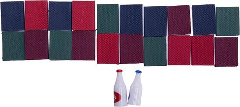 إكسسوارات بيت الدمى المصغرة 20 قطعة كتب صغيرة زجاجات الحليب لعبة الدمية بمقياس 1 12 in Kuwait