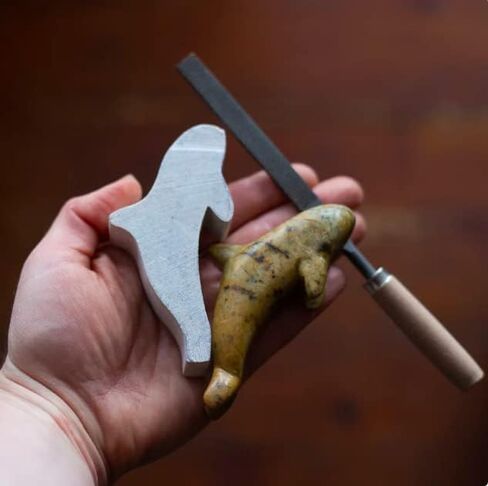 مجموعة Ocean Set Studiostone Creative Soap stone نحت الحجر DIY فنون الحرف اليدوية عدة الأطفال الكبار in Kuwait