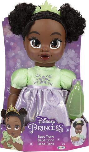 Disney Princess Tiana Baby Doll with Baby Bottle & Tiara in Saudi Arabia