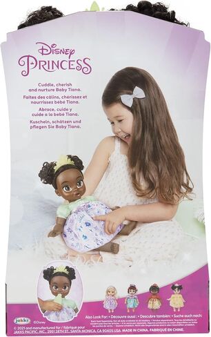 Disney Princess Tiana Baby Doll with Baby Bottle & Tiara in Saudi Arabia