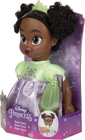 Disney Princess Tiana Baby Doll with Baby Bottle & Tiara in Saudi Arabia