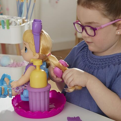 Baby Alive Sudsy Styling Doll, Blonde Hair, 12-Inch, Salon Chair, Toys for 3 Years and Up in Saudi Arabia