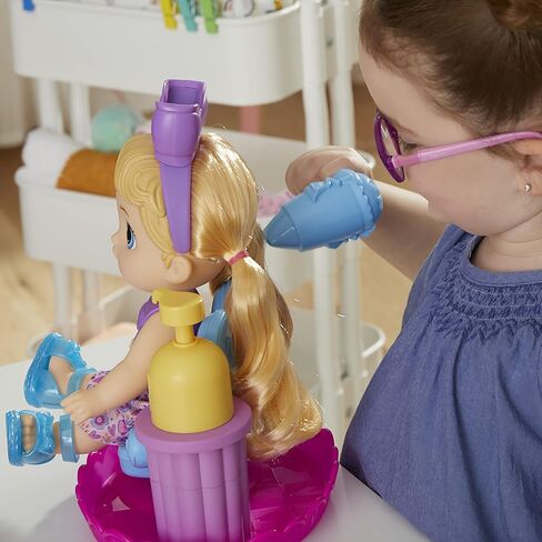 Baby Alive Sudsy Styling Doll, Blonde Hair, 12-Inch, Salon Chair, Toys for 3 Years and Up in Saudi Arabia