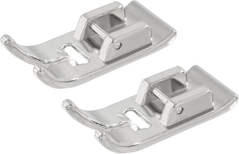 Jiozermi 2 Pcs Universal Zig Zag Straight Stitch Presser Foot, Straight Stitch Sewing Machine Presser Foot Fit Singer, Brother, Janome, Toyota, Etc Domestic Sewing Machines in Saudi Arabia