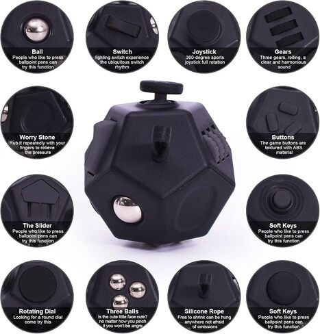 ألعاب UOOEFUN Mini Fidget Toys، لعبة تململ حسية للقلق واضطراب فرط الحركة ونقص الانتباه والتوحد وتخفيف التوتر مع الأطفال والكبار (سماء مرصعة بالنجوم أرجوانية) in Kuwait