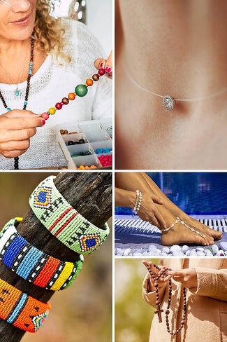 Mandala Crafts Crystal String Transparent 1mm Elastic Cord for Jewelry Making - 65 YDs Stretchy Elastic String Beading Cord - Elastic Bracelet String for Bracelet Making in Saudi Arabia