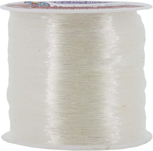 Mandala Crafts Crystal String Transparent 1mm Elastic Cord for Jewelry Making - 65 YDs Stretchy Elastic String Beading Cord - Elastic Bracelet String for Bracelet Making in Saudi Arabia