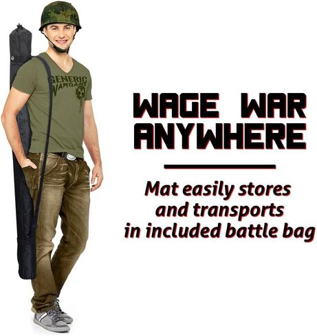 Stratagem 6' x 4' Open Field Grass Terrain Neoprene Tabletop Battlemat with 1.25" Hex Grid and Carrying Case in Kuwait