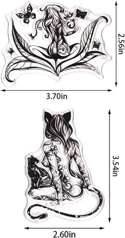 Hying Spring Bird Flower Clear Stamps for Card Making, Flower Leaves Transparent Rubber Stamps for Bullet Journal DIY Scrapbook Decoration Handmade Crafts Notebook in Saudi Arabia