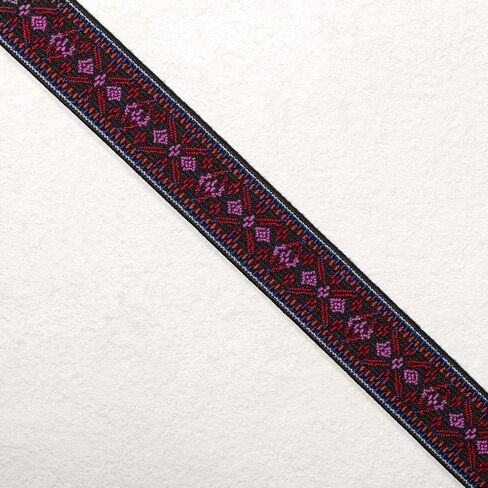 Tescre 25mm Designer Boutique Elastic Bands by 3 Yards(Red Aztec) in Saudi Arabia